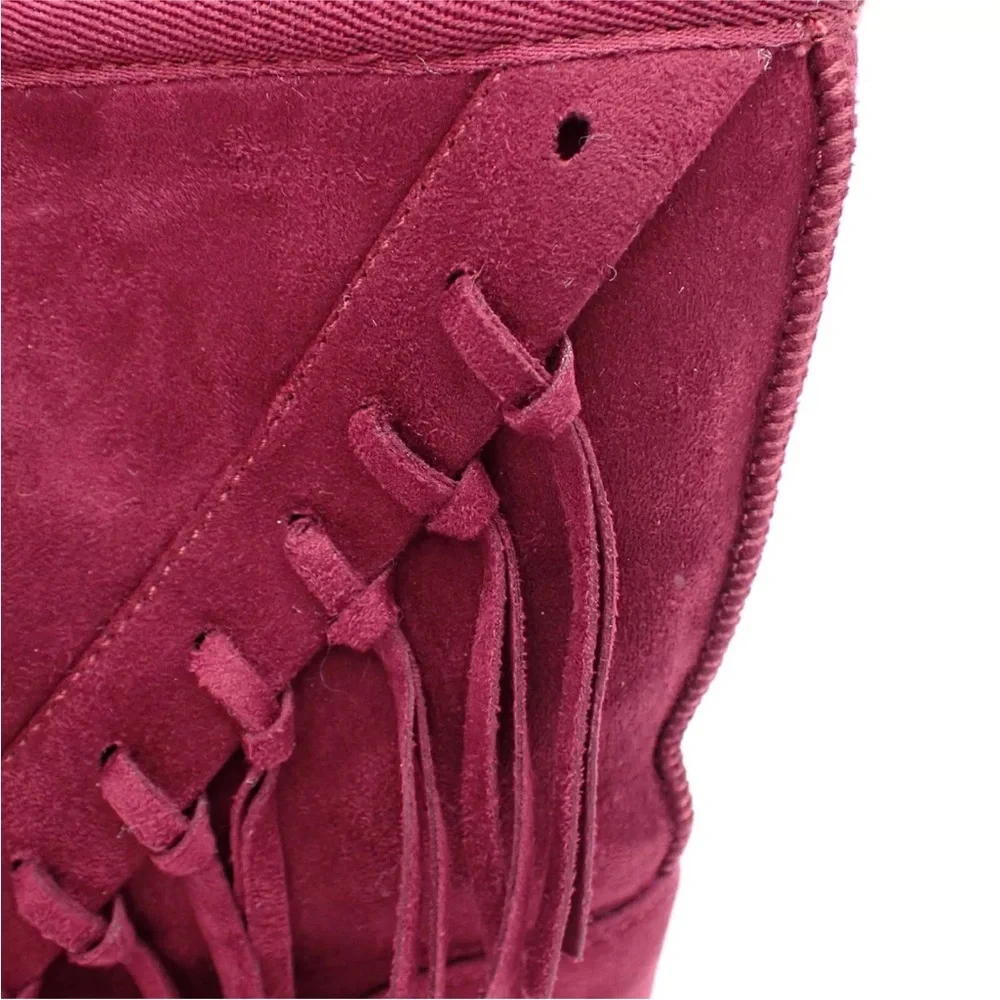 Nordstrom Rack Boots Youth Size 4M Women’s Sz 6 Faux Fur Lined Tassels Big Girls